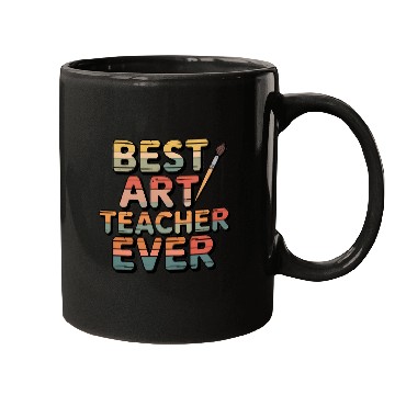 Discover Retro Best Art Teacher Ever  Mugs