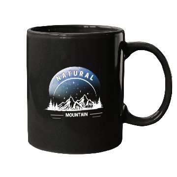 Discover Natural Mountain Wilderness Design Mugs