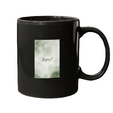 Discover August Watercolor Pastel Typography Mugs