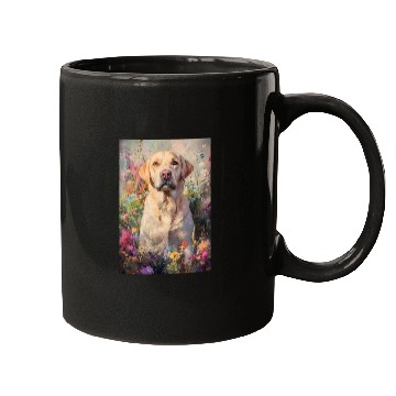 Discover Labrador in Vibrant Garden Scene Mugs