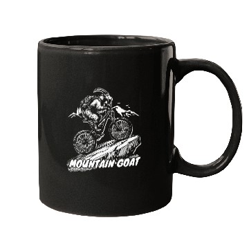 Discover Mountain Goat on Bike Mugs