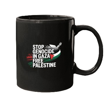 Discover Free Palestine Now – End Genocide in Gaza Mugs