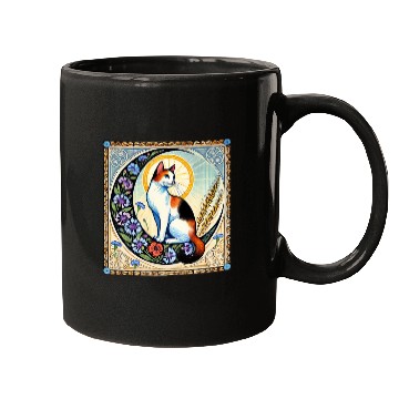 Discover Celestial Calico Cat Art Design Mugs