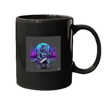 Discover Futuristic Tech Dragon with Keyboard Mugs