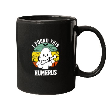 Discover Funny Ghost Pun I Found This Humerus Halloween Mugs