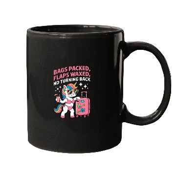 Discover Bags Packed Unicorn Vacation Adventure Mugs
