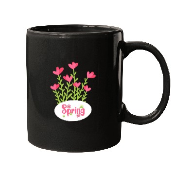 Discover Spring Mugs – Colorful Floral Heart Design
