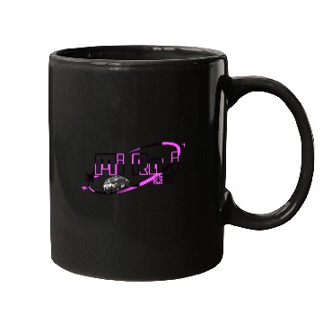 Discover Neon Drift Car Graphic Mugs