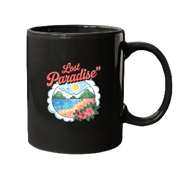 Discover Lost Paradise Tropical Scene Mugs