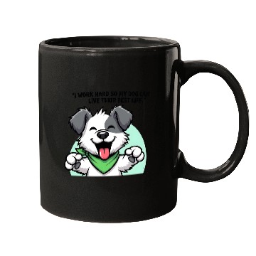 Discover Joyful Dog Cartoon Design Mugs