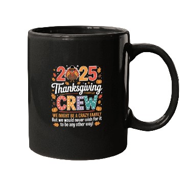 Discover Thanksgiving Crew Family 2025 Celebration Design Mugs
