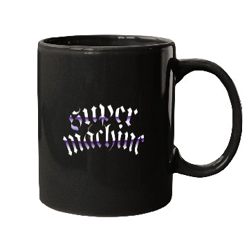 Discover Gothic Gradient Calligraphy Super Machine Mugs