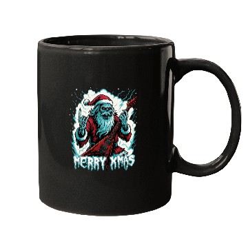 Discover Heavy Metal Santa Guitar Christmas Mugs