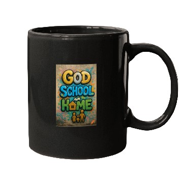 Discover Vibrant Graffiti Style God School Home Design Mugs