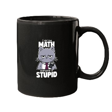 Discover Grumpy Cat Math Teacher Design Mugs
