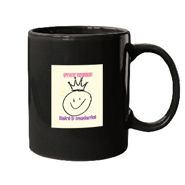 Discover Whimsical Crown with Stay Weird Message Mugs