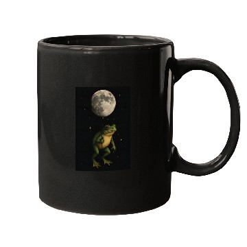 Discover Lunar Frog Nightscape Mugs