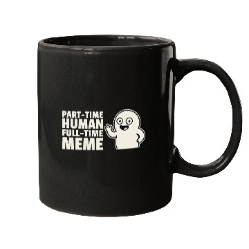 Discover Meme Graphic with Cartoon Character Mugs