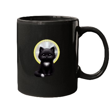 Discover Mystic Midnight Cat  Mugs