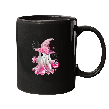 Discover Cute Ghost Drinking Coffee Halloween Ice Coffee Mugs