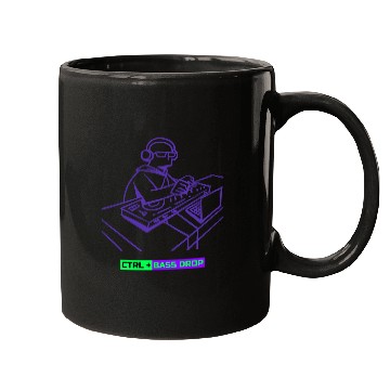 Discover CTRL + Bass Drop DJ Software Mugs