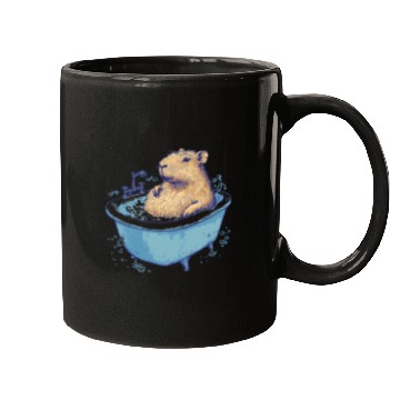 Discover Capybara is Enjoying Its Bathtub Mugs