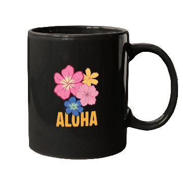 Discover Tropical Aloha Floral Design Mugs