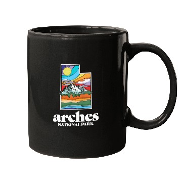 Discover Arches National Park Utah Vintage Nature Outdoor Mugs