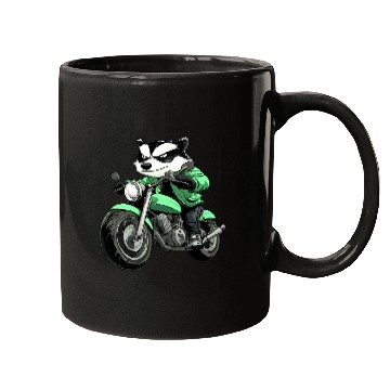Discover Badge motorcycle Mugs