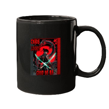 Discover Cyberpunk Samurai with Dragon Mugs