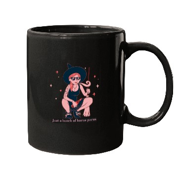 Discover Witch Girl Hocus Pocus Illustration Mugs