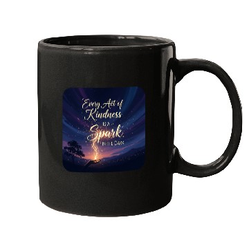 Discover Spark of Kindness Night Sky  Mugs