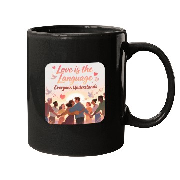 Discover Love as Universal Language Inspirational Design Mugs
