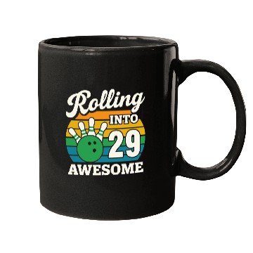 Discover Rolling Into 29 Retro Celebrations Mugs