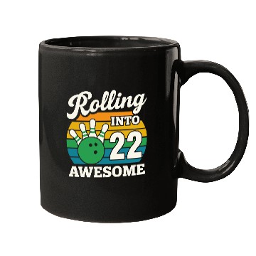 Discover Rolling Into 21 Bowling Celebration Mugs