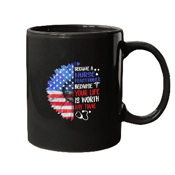 Discover Patriotic Nurse Practitioner Illustration Mugs