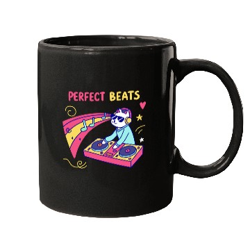 Discover Perfect Beats: DJ Cat Dropping Pawsome Tracks Mugs