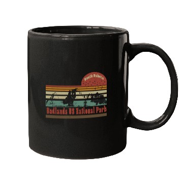 Discover Badlands US National Park South Dakota Travel Mugs
