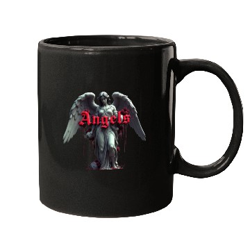 Discover Serene Angel with Red  Mugs