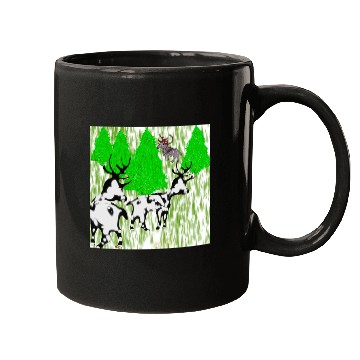 Discover Whimsical Forest Moose with Reindeer Mugs