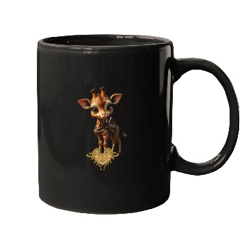 Discover Whimsical Giraffe with Steampunk Accessories Mugs