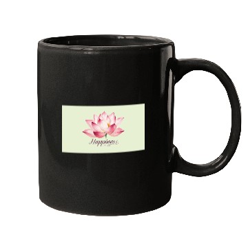 Discover Serene Lotus Happiness Design Mugs