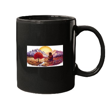 Discover Serene Mountain Autumn Landscape Mugs