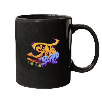 Discover Skateboard Graffiti Art Design Mugs