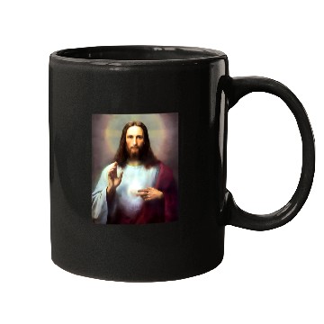 Discover Divine Surreal Jesus Portrait Mugs