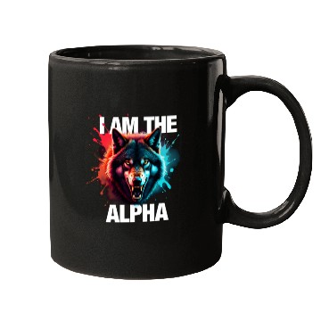 Discover I Am The Alpha Wolf Mugs