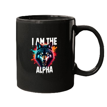 Discover I Am The Alpha Wolf Mugs