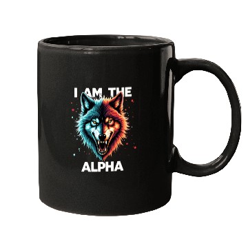 Discover I Am The Alpha Wolf Mugs