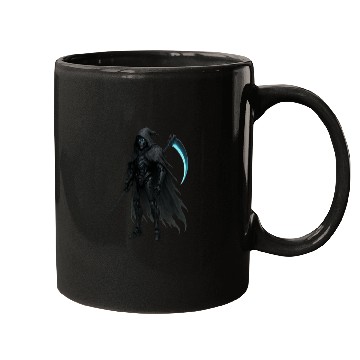 Discover Midnight Warden  Robot  Futuristic Cloak Design Mugs