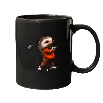 Discover Hedgehog Golf / Golfer Hedgehog Mugs